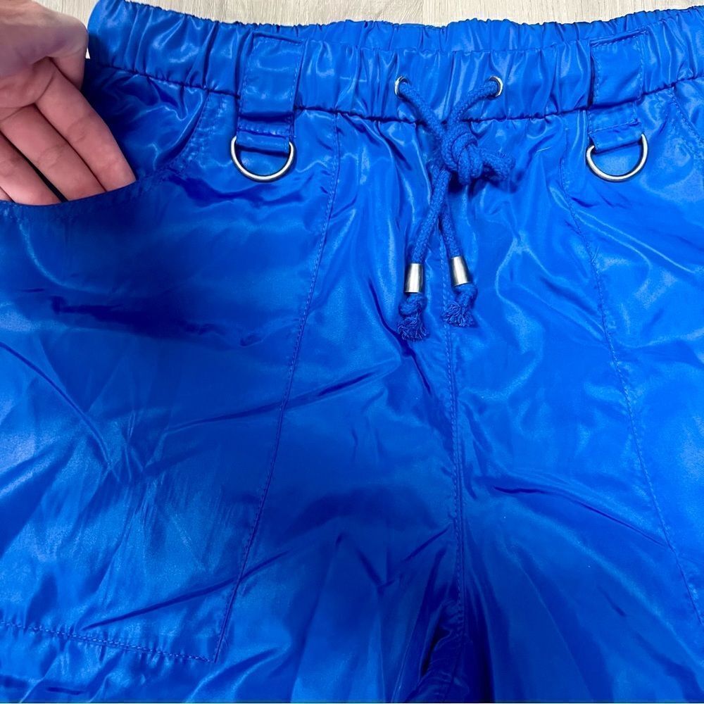 NWOT Current Mood x Dolls Kill electric blue rave pants sz XS lightweight - Picture 14 of 14